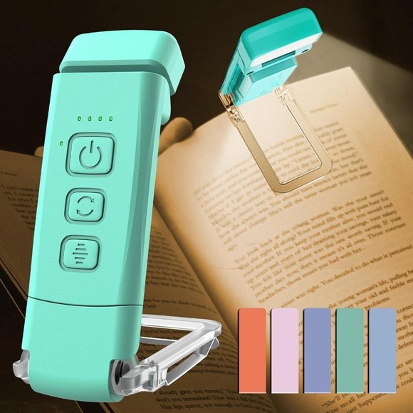 USB Rechargeable Book Light for Reading in Bed, Portable Clip-on LED 1 Pack - Picture 1 of 14